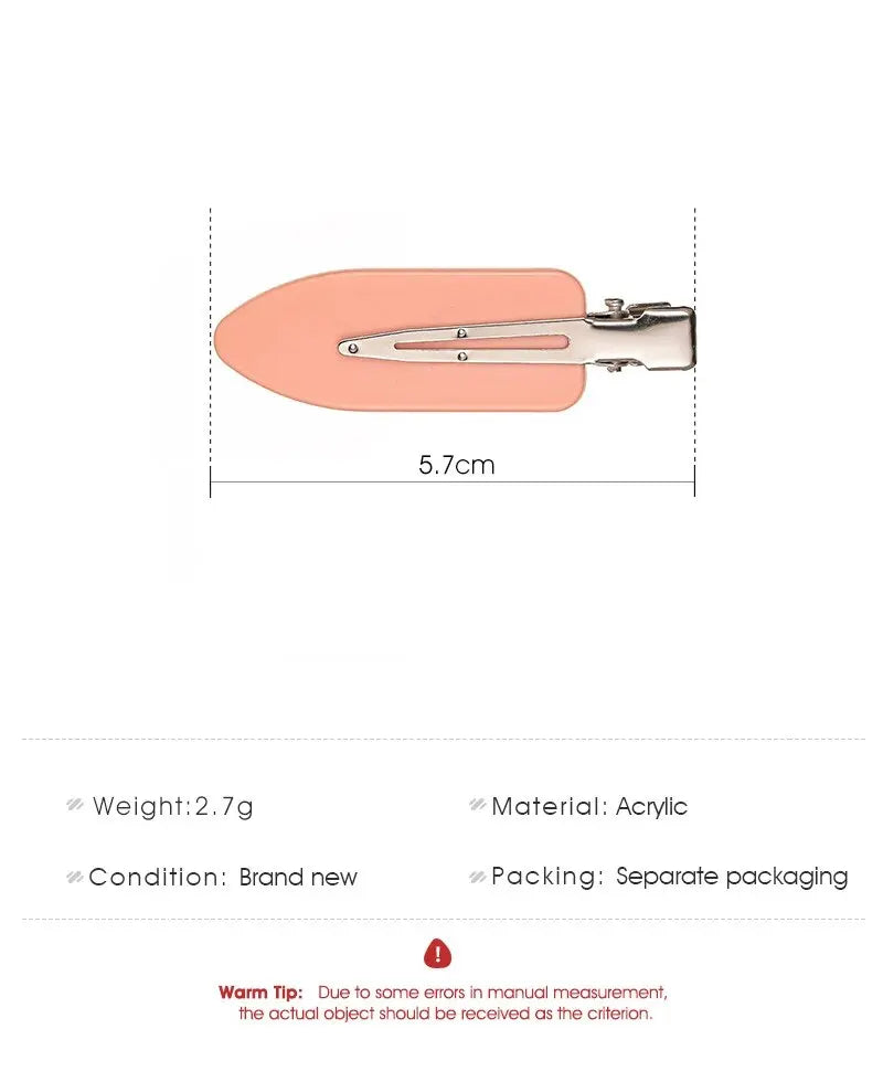 4/10Pcs Seamless Hairpin Beauty Salon Styling Hairdressing Makeup Tools Hair Clips Hairpins Women Girl Headwear Professional