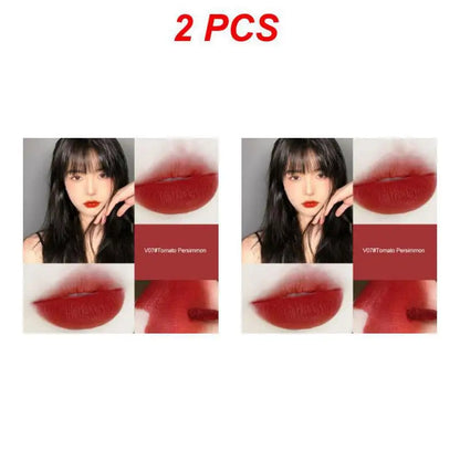 2/4PCS Hllr Helen Lady Moisturizing Formula Trending Flattering Shades Velvet Matte Lip Color Beauty Bloggers Must-have New