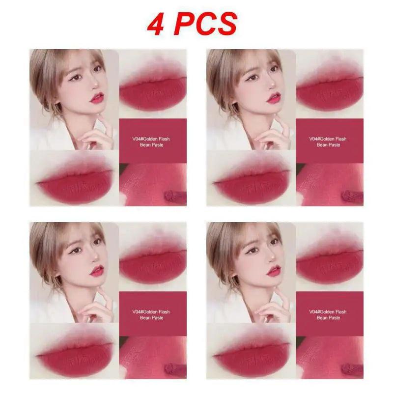 2/4PCS Hllr Helen Lady Moisturizing Formula Trending Flattering Shades Velvet Matte Lip Color Beauty Bloggers Must-have New