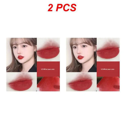 2/4PCS Hllr Helen Lady Moisturizing Formula Trending Flattering Shades Velvet Matte Lip Color Beauty Bloggers Must-have New