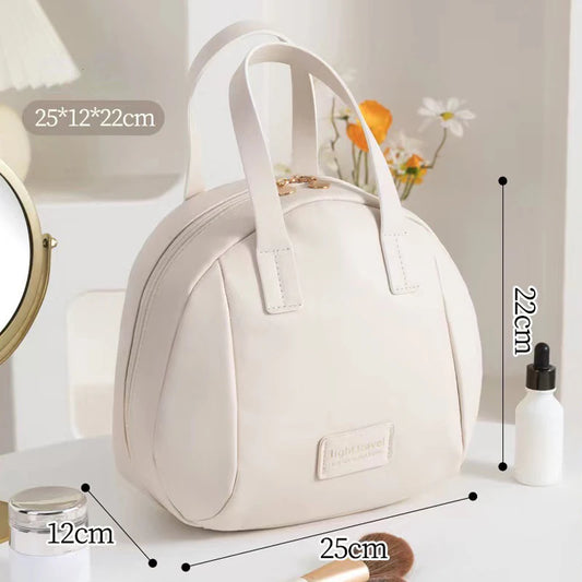 Fashion Makeup Storage Bag Travel Women PU Leather Shell Cosmetic Bag Handbag Portable Makeup Bag Lipstick Perfume Beauty Pouch