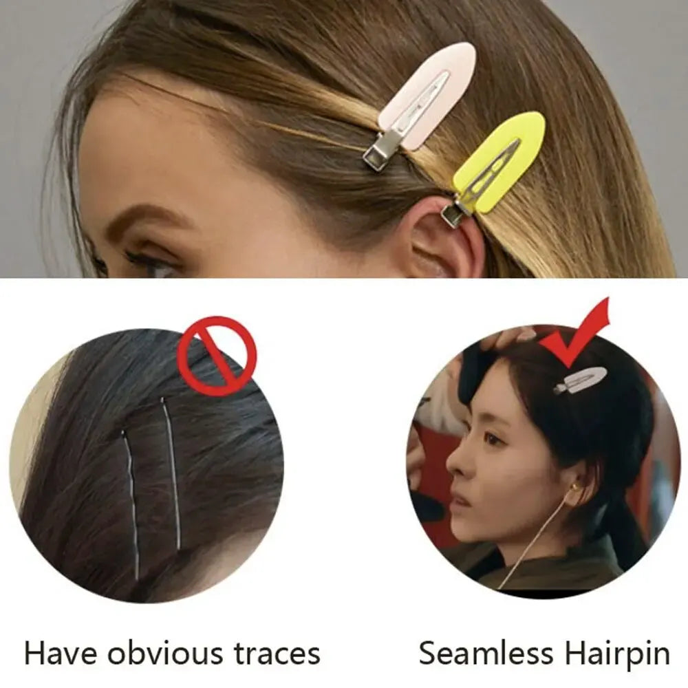 4/10Pcs Seamless Hairpin Beauty Salon Styling Hairdressing Makeup Tools Hair Clips Hairpins Women Girl Headwear Professional