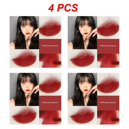 2/4PCS Hllr Helen Lady Moisturizing Formula Trending Flattering Shades Velvet Matte Lip Color Beauty Bloggers Must-have New
