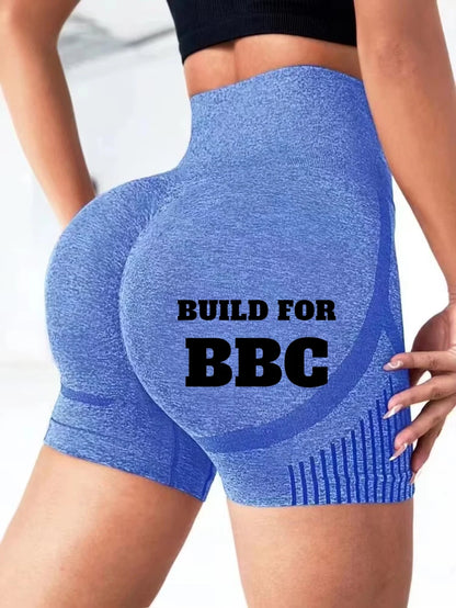 Women Custom Name & LOGO Yoga Shorts High Waist Customized Workout Pants Fitness Yoga Lift Butt Fitness Ladies Yoga Gym Shorts