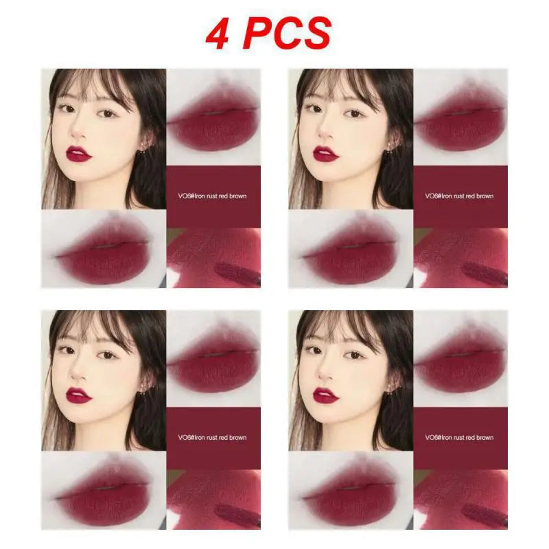 2/4PCS Hllr Helen Lady Moisturizing Formula Trending Flattering Shades Velvet Matte Lip Color Beauty Bloggers Must-have New
