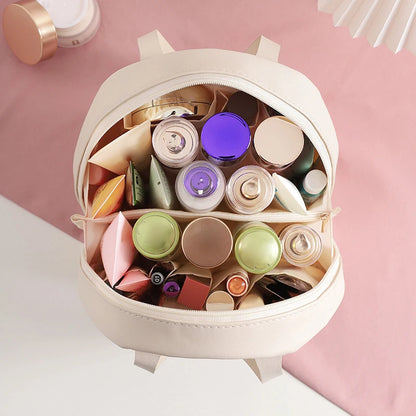 Fashion Makeup Storage Bag Travel Women PU Leather Shell Cosmetic Bag Handbag Portable Makeup Bag Lipstick Perfume Beauty Pouch