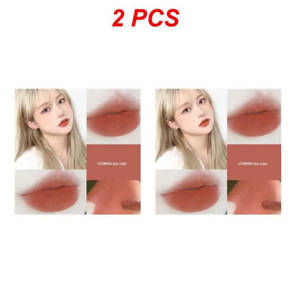 2/4PCS Hllr Helen Lady Moisturizing Formula Trending Flattering Shades Velvet Matte Lip Color Beauty Bloggers Must-have New