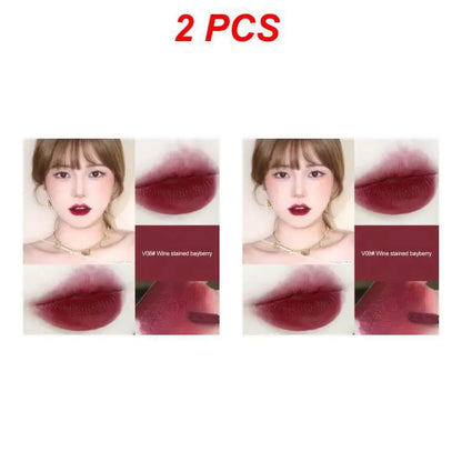 2/4PCS Hllr Helen Lady Moisturizing Formula Trending Flattering Shades Velvet Matte Lip Color Beauty Bloggers Must-have New