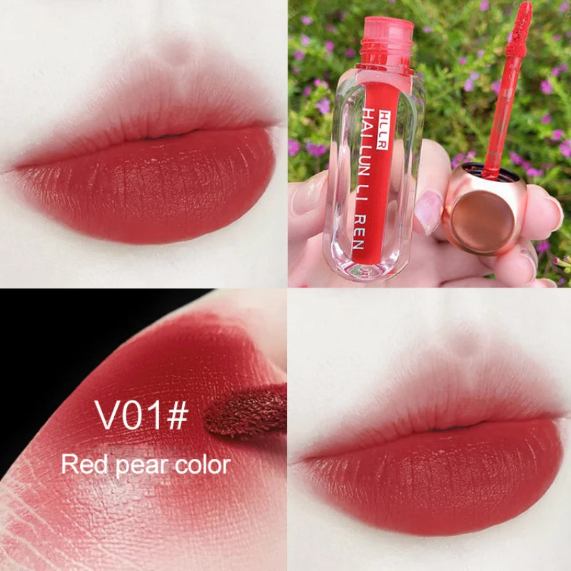 2/4PCS Hllr Helen Lady Moisturizing Formula Trending Flattering Shades Velvet Matte Lip Color Beauty Bloggers Must-have New