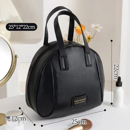 Fashion Makeup Storage Bag Travel Women PU Leather Shell Cosmetic Bag Handbag Portable Makeup Bag Lipstick Perfume Beauty Pouch