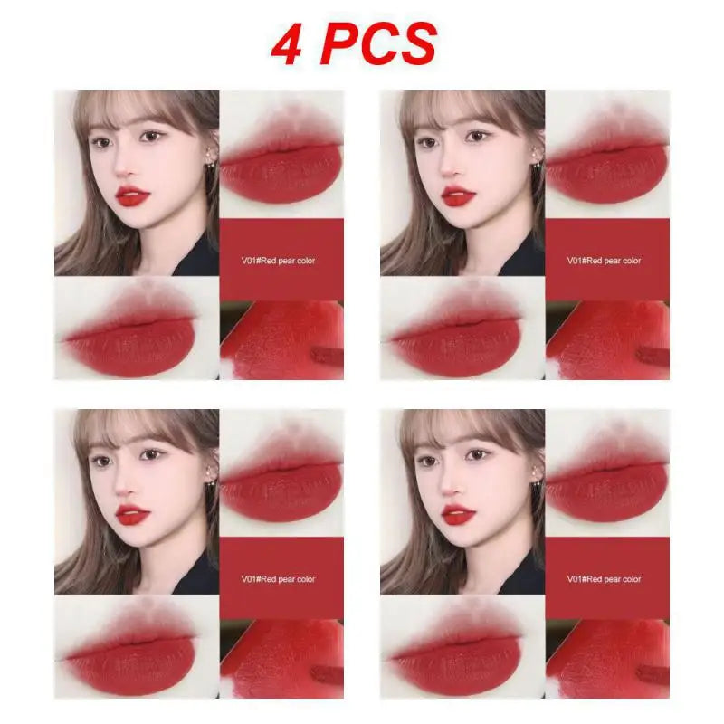 2/4PCS Hllr Helen Lady Moisturizing Formula Trending Flattering Shades Velvet Matte Lip Color Beauty Bloggers Must-have New