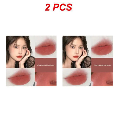 2/4PCS Hllr Helen Lady Moisturizing Formula Trending Flattering Shades Velvet Matte Lip Color Beauty Bloggers Must-have New