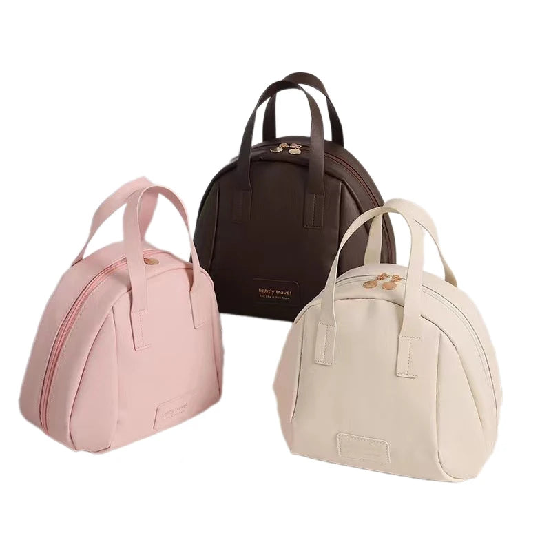 Fashion Makeup Storage Bag Travel Women PU Leather Shell Cosmetic Bag Handbag Portable Makeup Bag Lipstick Perfume Beauty Pouch