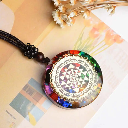 Necklace Accessories Handmade 7 Chakara Orgonite Pendant Crystal Necklace Reiki Healing Stone Energey Crystal Charms